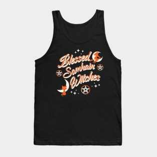 Blessed Samhain Witches Cute Funny Celtic Halloween T-Shirt Tank Top